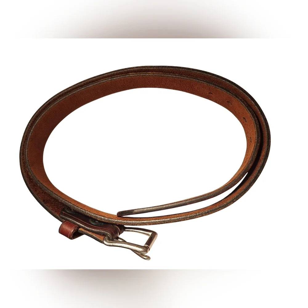 Men's Brown Leather Belt 55 inches in length Nice Quality Classic Design